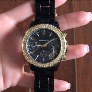 Michael Kors Black Acrylic Watch